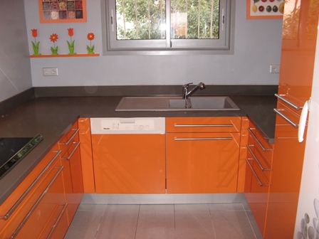 plan de travail en Zodiaq Gravel Grey